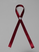 stužka na fľašu vínová