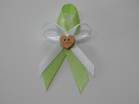 pierko hráškovo-zeleno-biele